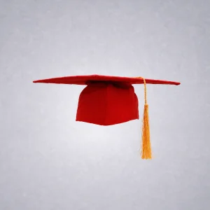 Graduation Caps - Red Colour